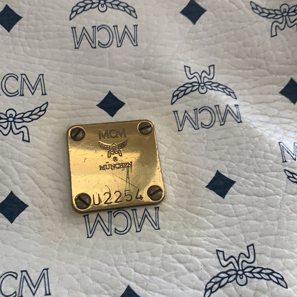 Mcm Visetos Coated Canvas Drawstring Shoulderbag - image 6